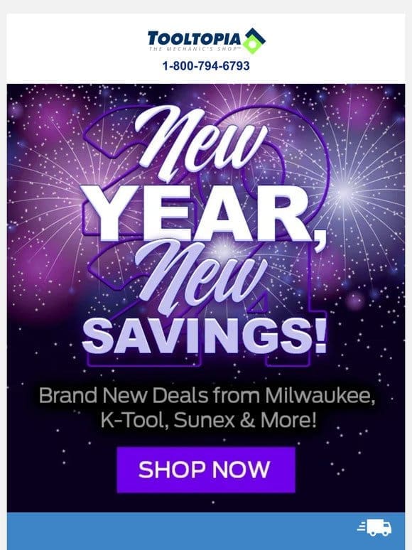Brand New Deals from Milwaukee， K-Tool， Sunex & More!