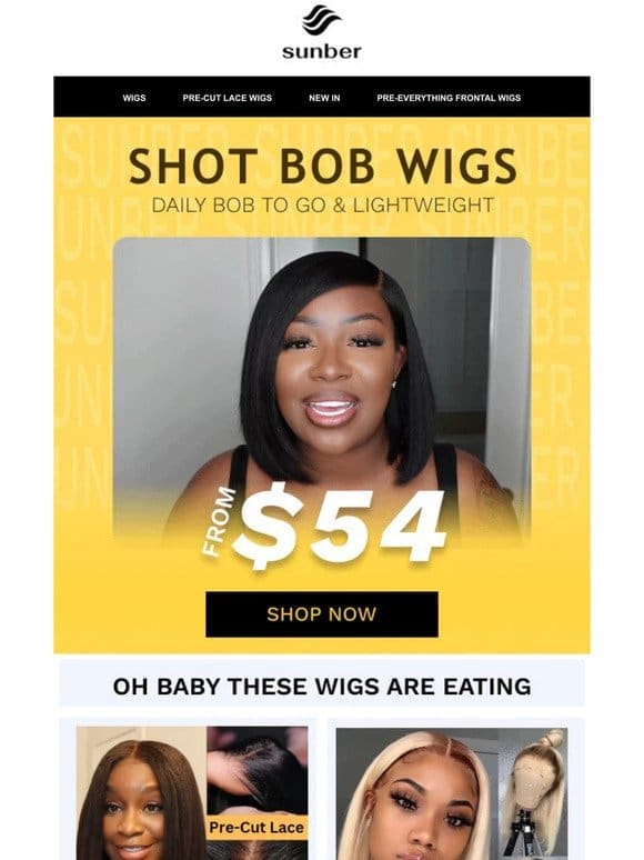 Breaking News: For BOB hair Fans. Low to $54