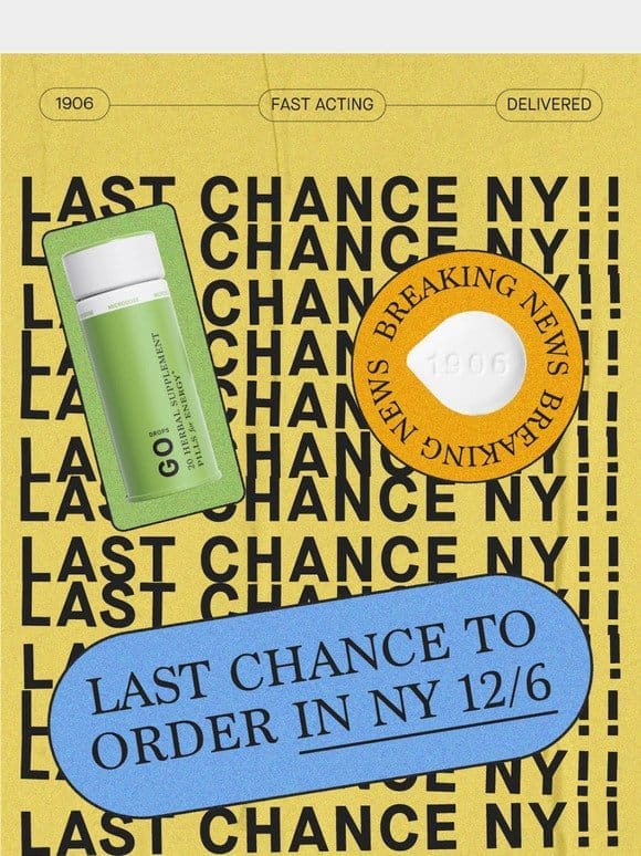 Breaking News: Last Chance to Order for NY Online Deliveries