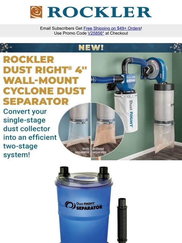 Breathe Easy: Save 20% on Innovative Dust Collection for Your Shop!