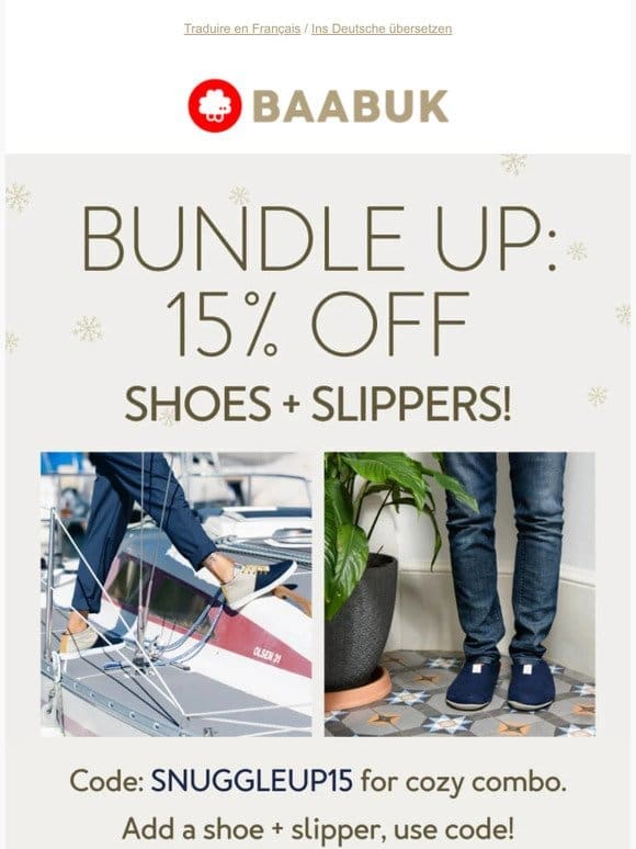 Bundle joy: Shoes + Slippers