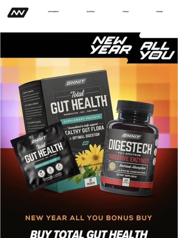 Buy Total Gut Health Get DIGESTech Free!