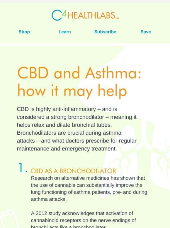 CBD for Asthma: What the Research Says