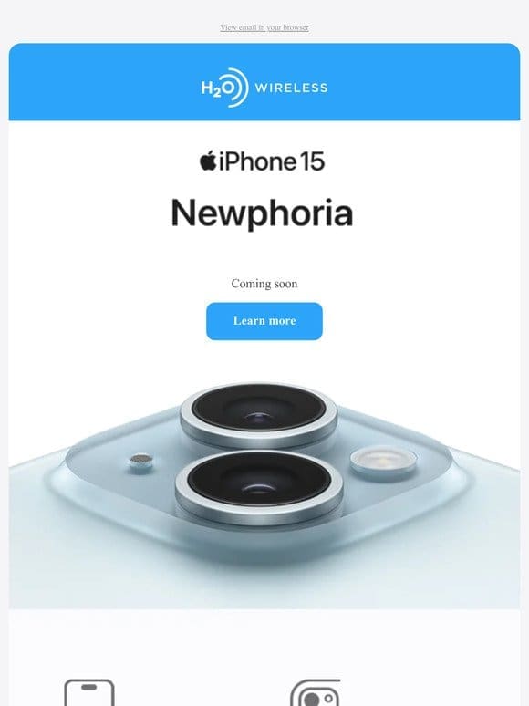COMING SOON – iPhone 15 from H2O Wireless!