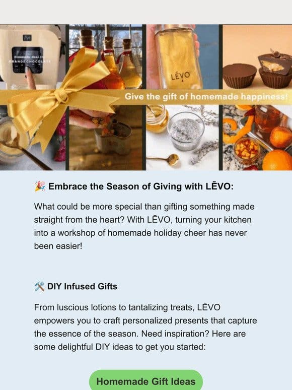 CYBER SALE EXTENDED   Spread Cheer with DIY Infused Gift Ideas