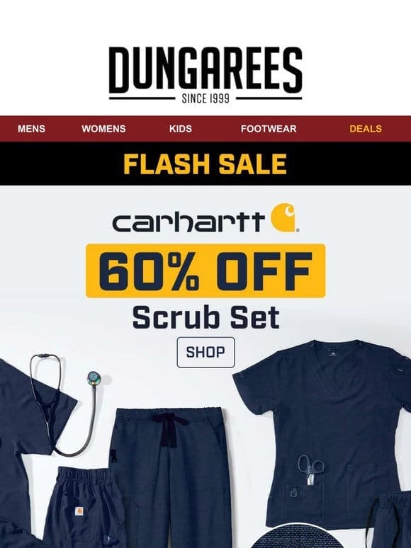 Carhartt Deal: 60% Off these Carhartt Scrubs