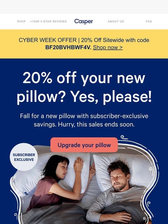 Casper pillows under $50?!