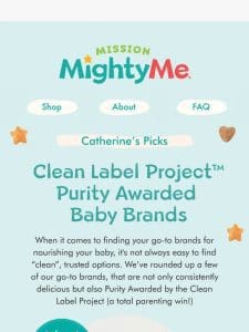 Catherine’s Picks: Clean Label Project™ Purity Awarded Baby Brands