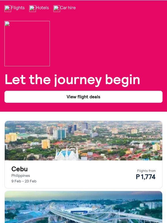 Cebu from P 1，774 and more ✈️
