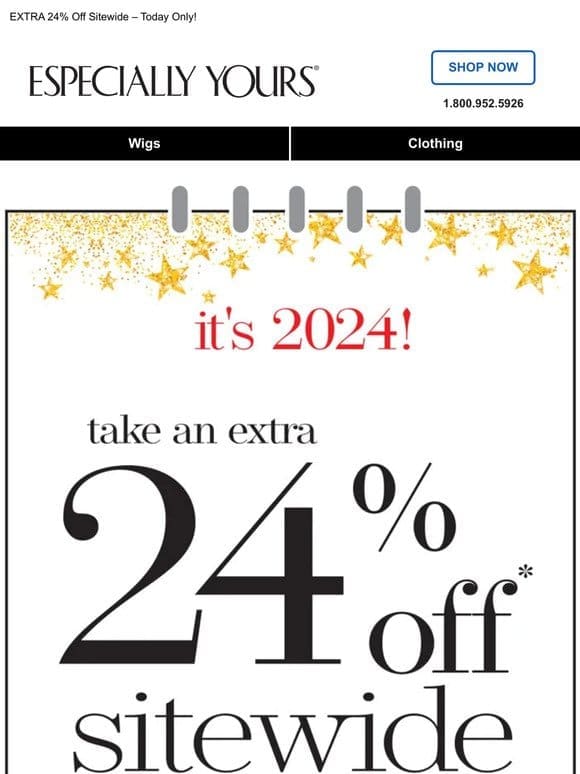 Celebrate 2024 with 24% OFF!