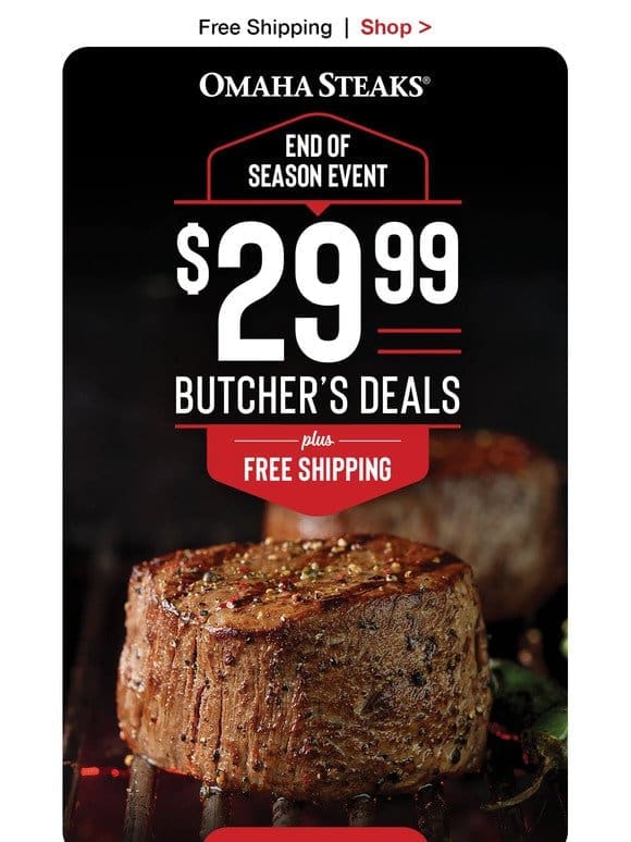 Check ‘em out: $29.99 Butcher’s Deals + FREE shipping.