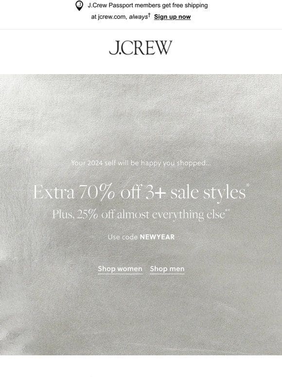 Cheers to up to extra 70% off sale…