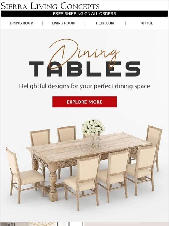Chic Meals， Smart Deals: Dive into Savings with Our New Dining Tables
