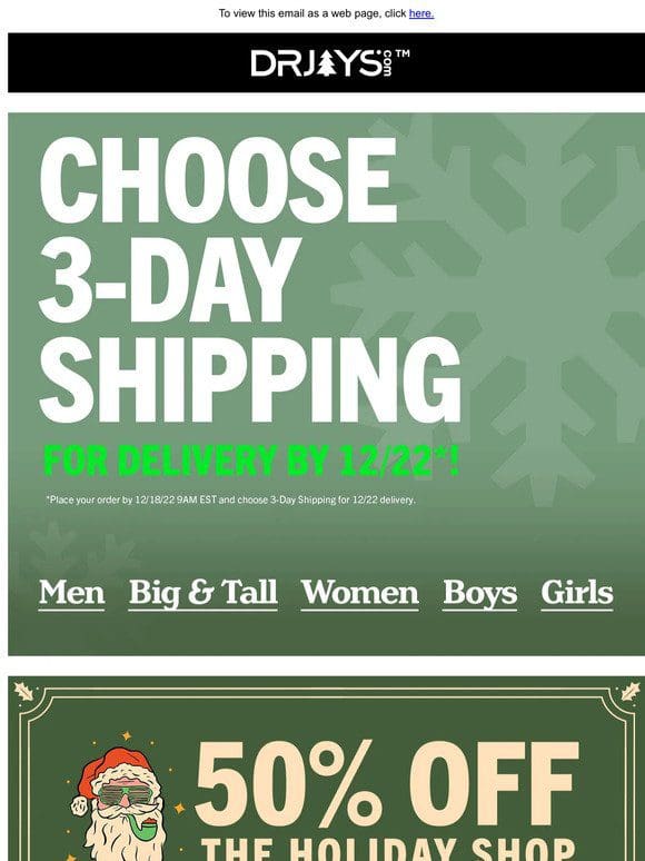 Choose 3-Day Shipping for Delivery by 12/22