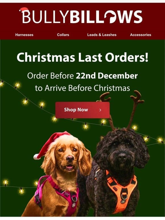Christmas Last Orders.. ⏰