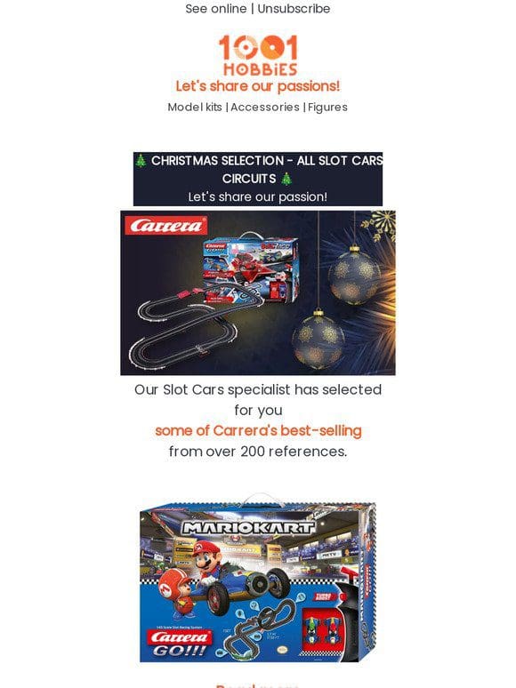 Christmas selection – Carrera slot car circuits