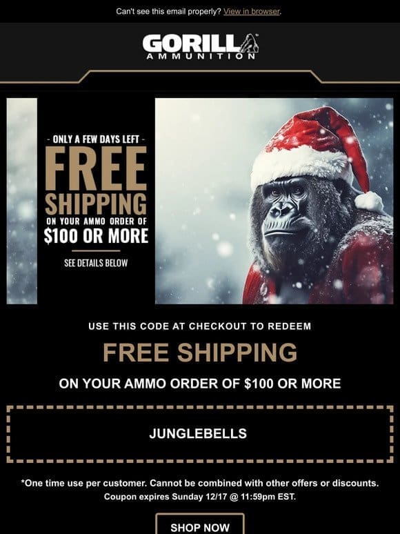 Claim Your Free Shipping Offer