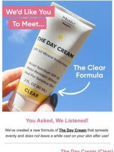 Clear Skin + Clear SPF = ❤️