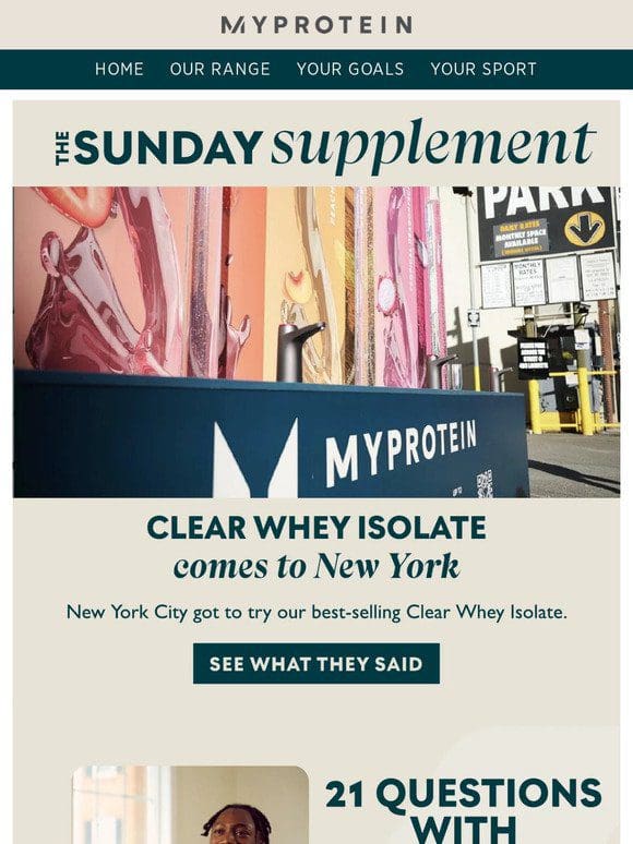 Clear Whey comes to New York