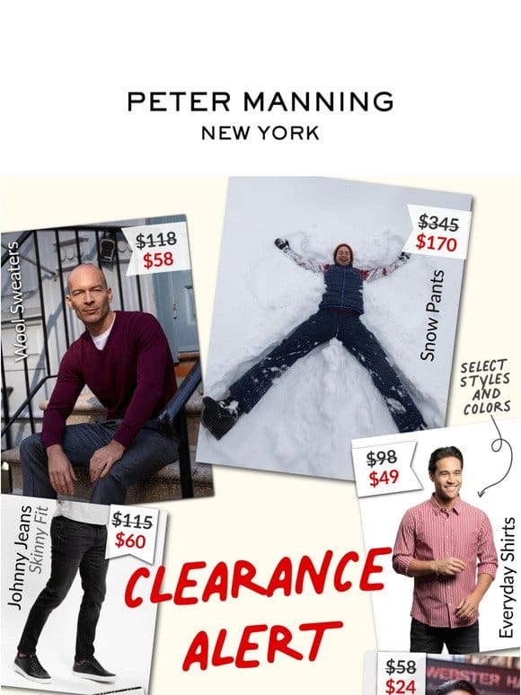 Clearance ALERT! Winter Sale Ending