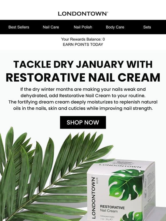 Conquer Dry January with Restorative Nail Cream