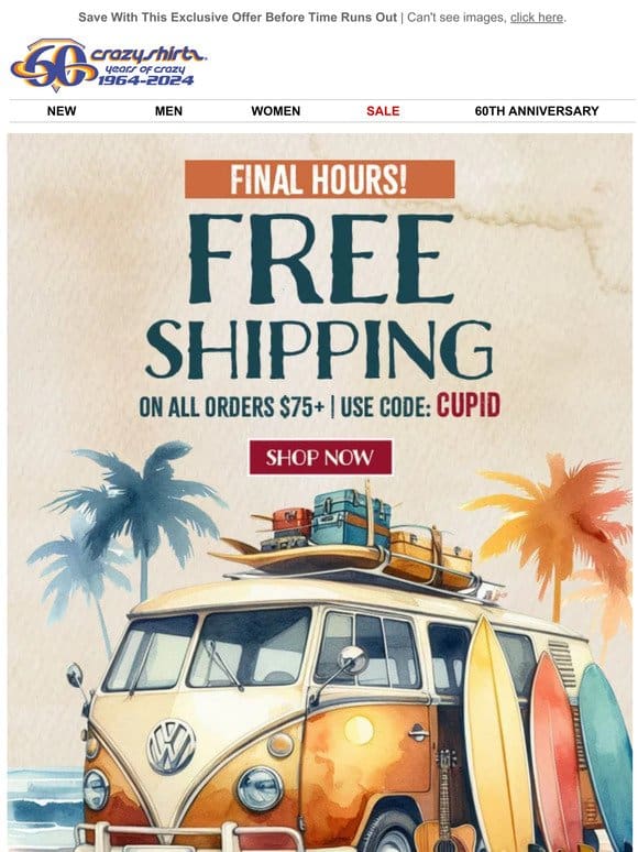 Countdown To Cupid   Free Shipping FINAL Hours