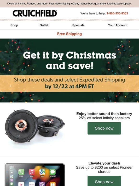 Countdown to Christmas: Unwrap Deals on Top Car Audio Brands