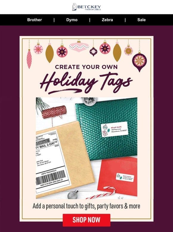 Create Your Own Holiday Labels  ✨