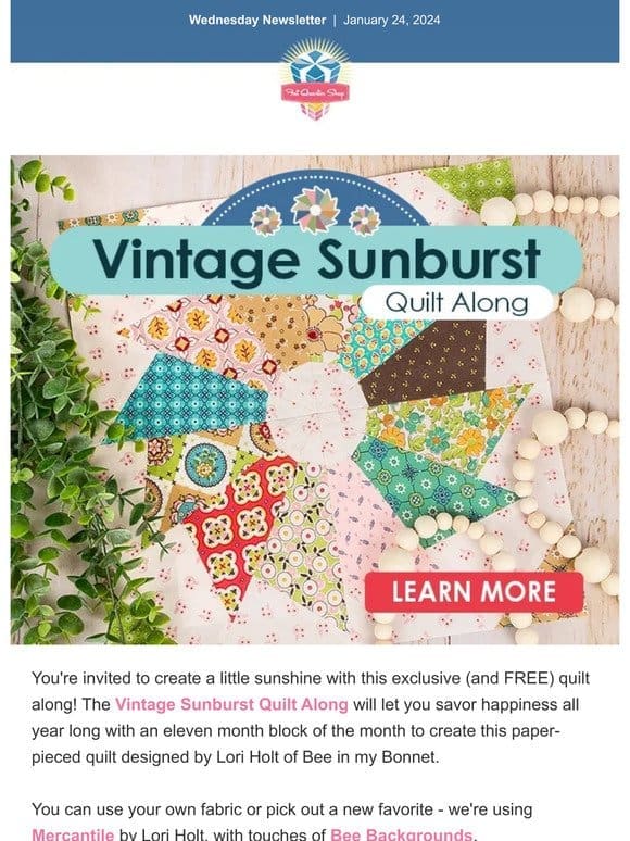 Create a little vintage sunshine with us!