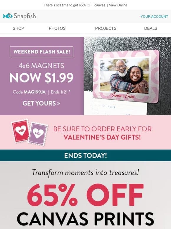 Cupid’s last call: SALE ends today!