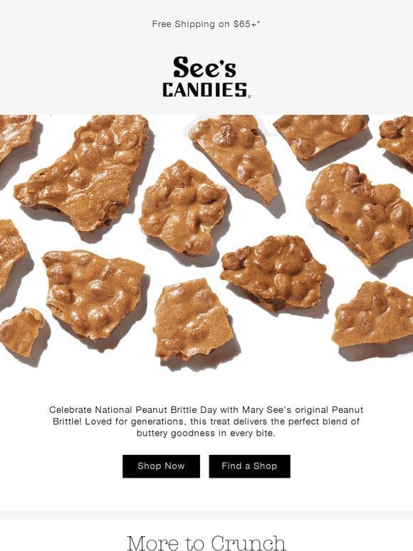 Customers Can’t Get Enough: Peanut Brittle ⭐⭐⭐⭐⭐