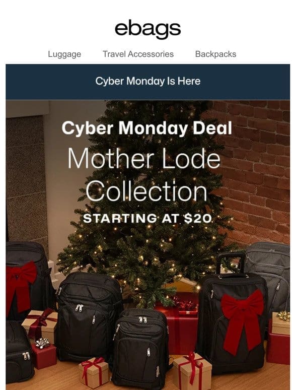 Cyber Monday is Here: 60% Off Backpacks， Packing Cubes， and More!