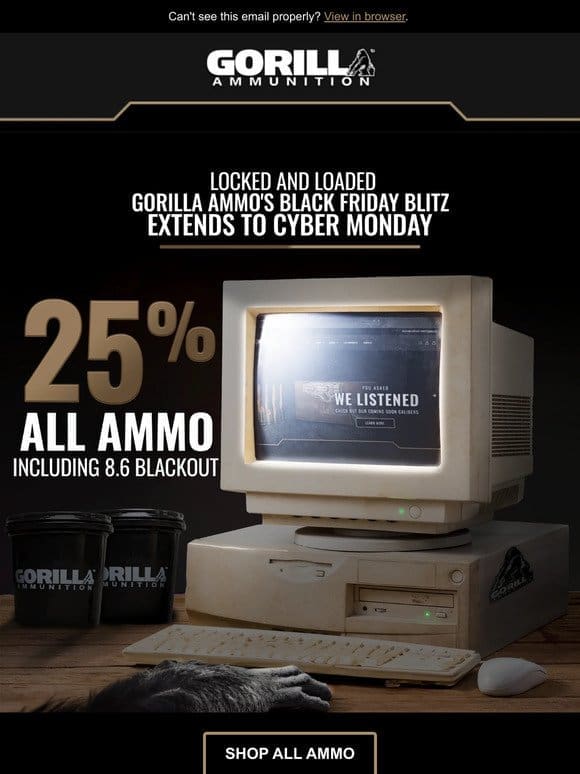 Cyber Monday is Here  ️