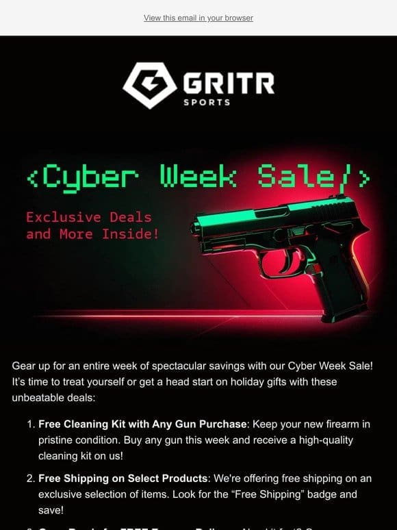 Cyber Week Sale: Exclusive Deals and More Inside!