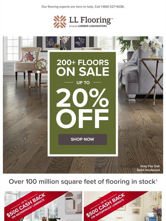 DIY made easy this summer with up to 20% off over 200 floors!