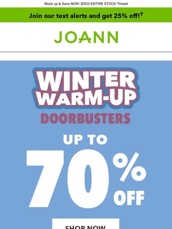 DOORBUSTERS ARE GOING FAST​! 50% off Super Snuggle & Comfy Cozy Flannel