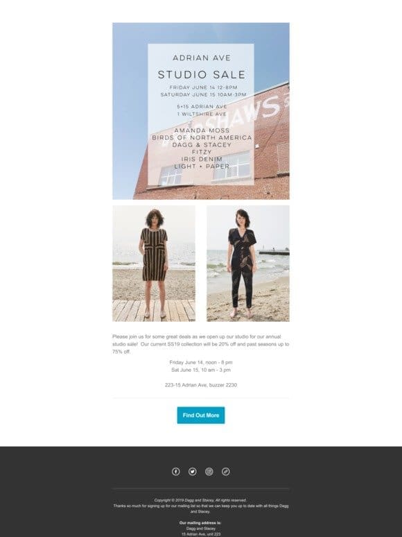 Dagg and Stacey Studio Sale!!