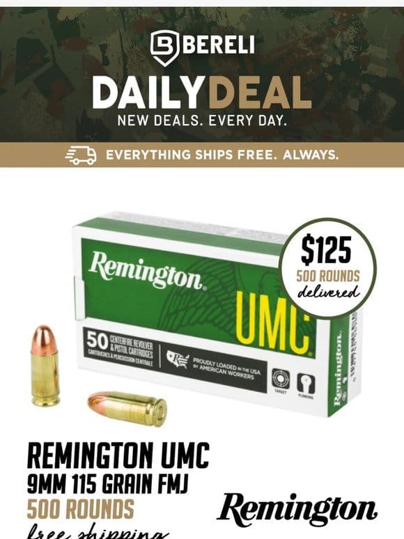 Daily Deal   Oh， it’s ON: Remington 500rd Mega Sale