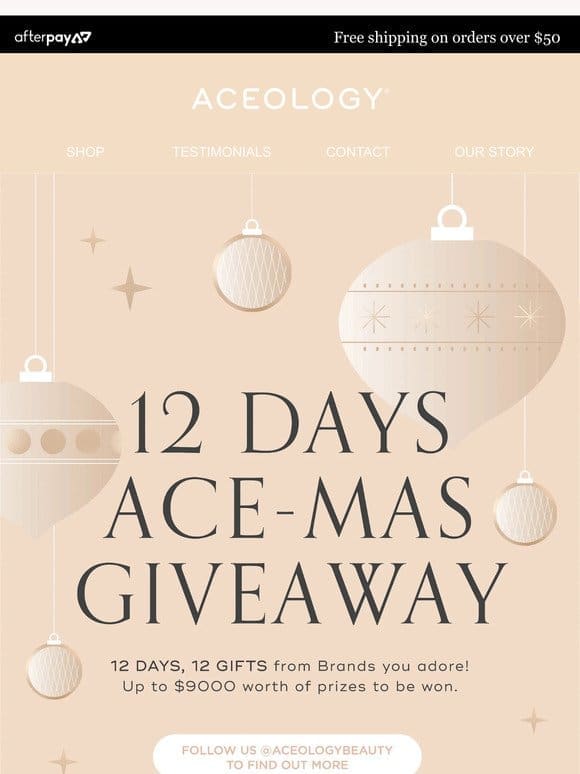 Day 03 Ace-Mas Biggest Giveaway!