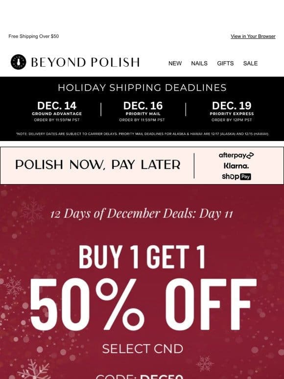 Day 11: 50% OFF ENDING SOON!