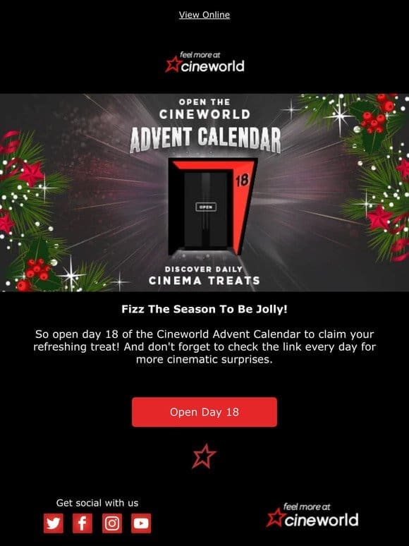 Day 18 of the Cineworld Advent Calendar