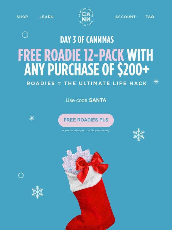Day 3 of Cannmas (SAVE $36.95)!