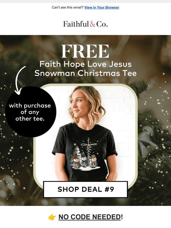 Deal #9! Our Fave Tee for FREE