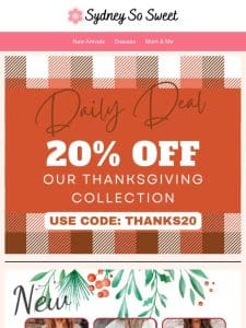 Deal of the Day – 20% Off Coupon!