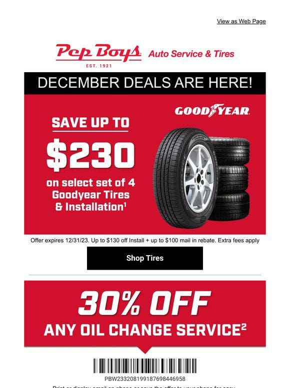 December offers are HERE!