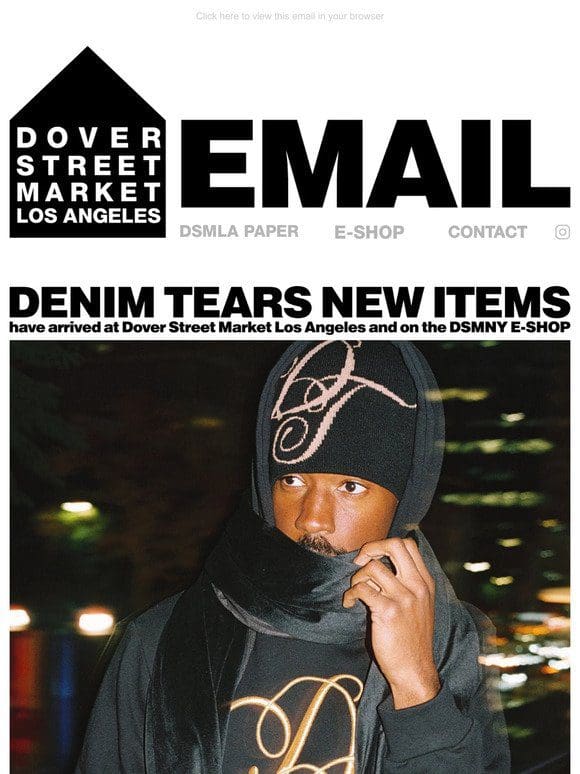 Denim Tears new items have arrived at Dover Street Market Los Angeles and on the DSMNY E-SHOP