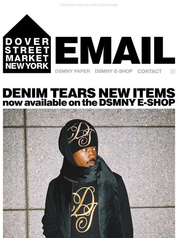 Denim Tears new items now available on the DSMNY E-SHOP
