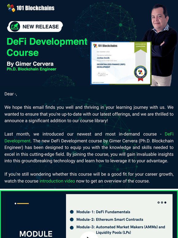 Did You Check Our New DeFi Development Course