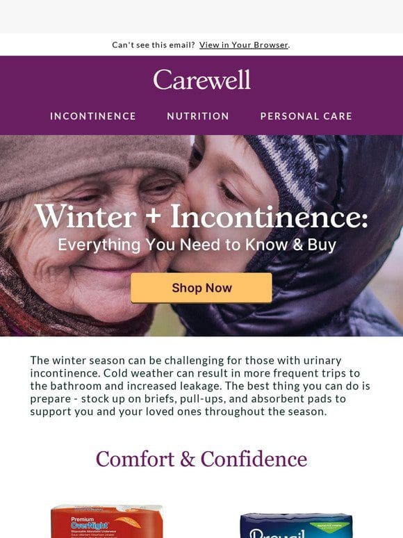 Did you know cold weather affects incontinence?