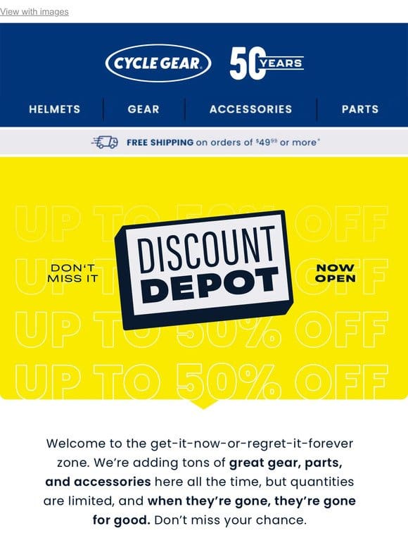 Discount Depot! Save Up To 50%